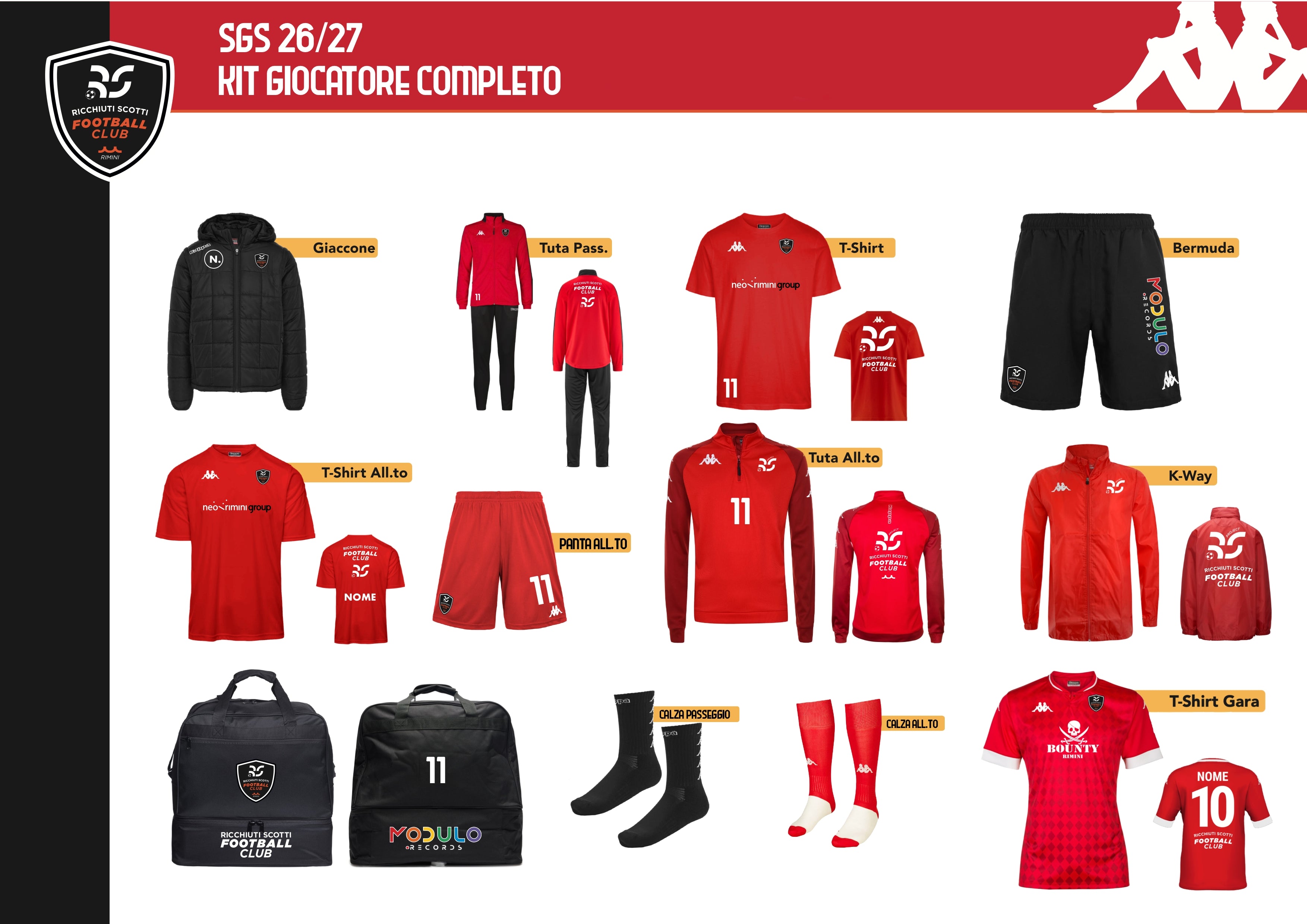 Kit giocatore SGS