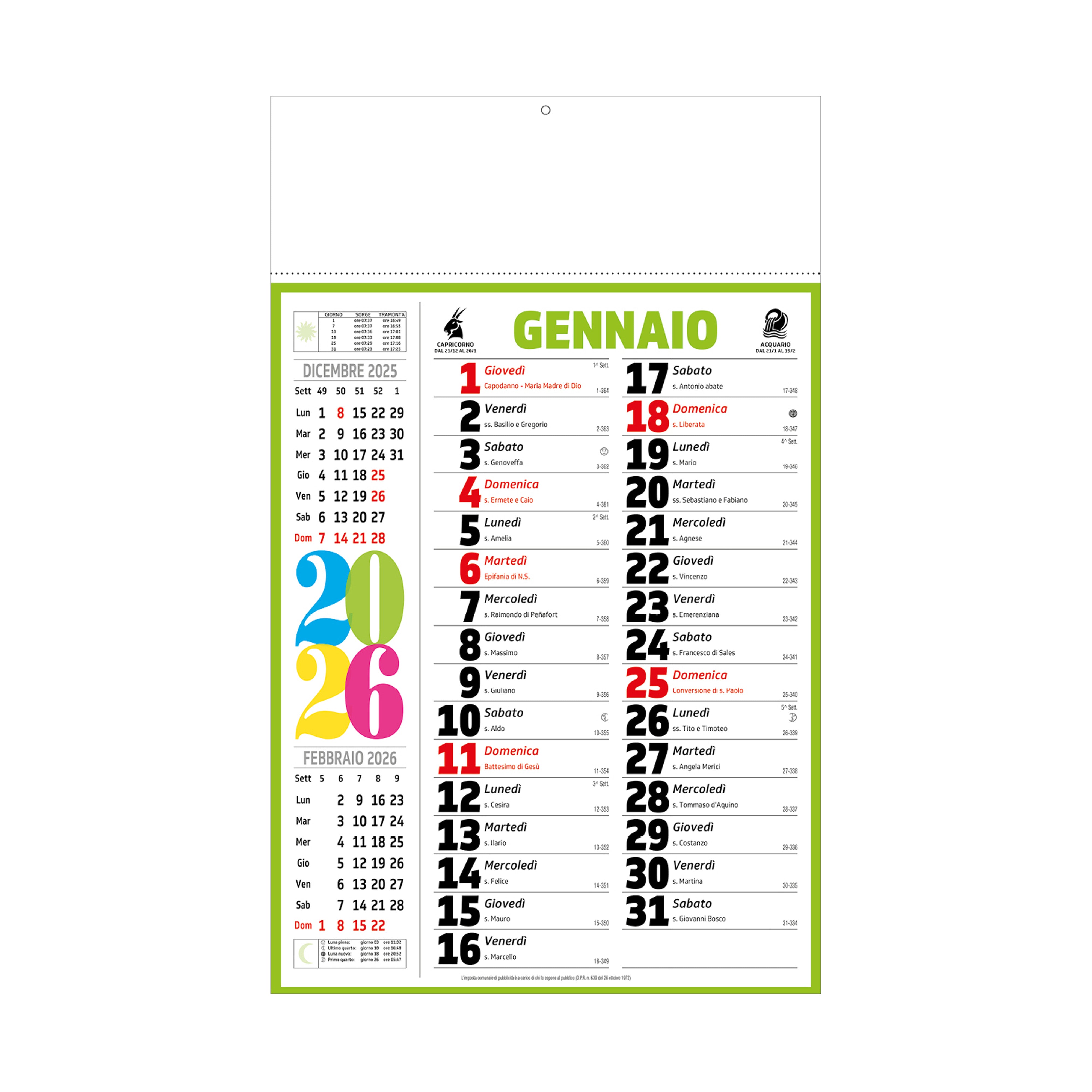 Calendario